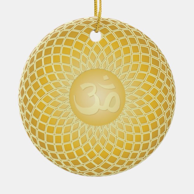 Ornement En Céramique Symbole Om étonnant (Devant)