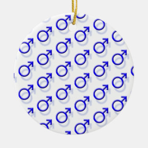 Ornement En Céramique Symbole sexuel masculin
