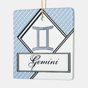 Ornement En Céramique Symbole Zodiaque Gemini Élément par Kenneth Yoncic