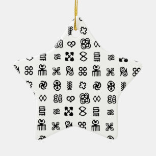 Ornement En Céramique Symboles africains Adinkra
