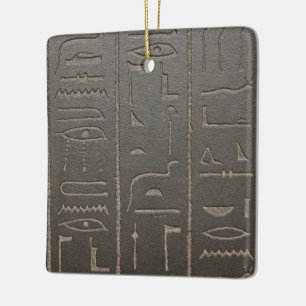 Ornement En Céramique Symboles égyptiens d'écriture d'Egypte antique