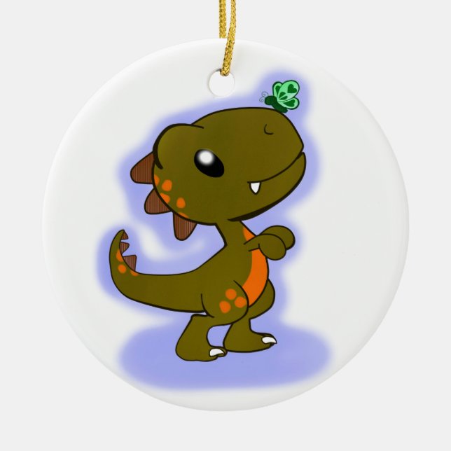 Ornement En Céramique T-Rex adorable (Devant)