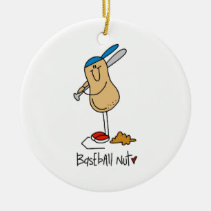 Ornement En Céramique T-shirts et cadeaux de baseball Nut