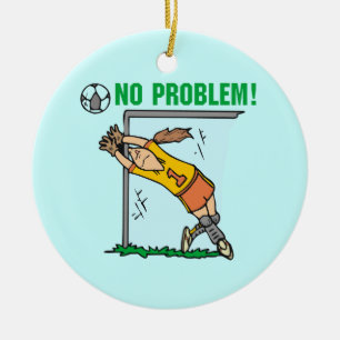 Ornement En Céramique T-shirts et cadeaux de gardien de but du football