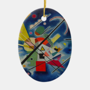 Ornement En Céramique Tableau bleu de Kandinsky