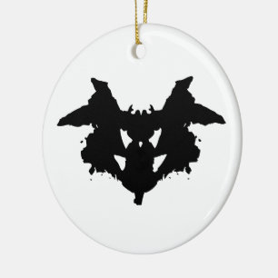 Ornement En Céramique Tache d'encre de Rorschach