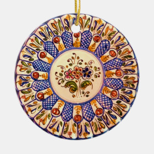 Ornement En Céramique Talavera Cinco