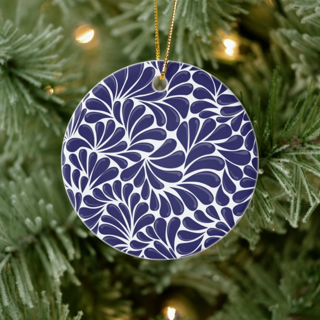 Ornement en céramique Talavera mexicain (Arbre)