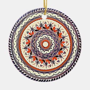 Ornement En Céramique Talavera Uno