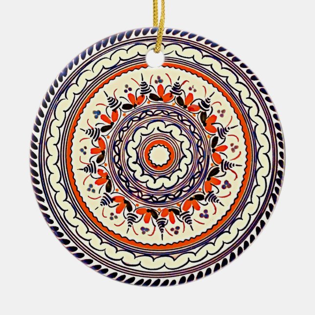 Ornement En Céramique Talavera Uno (Devant)