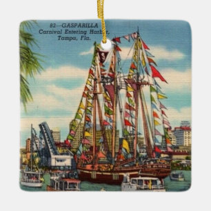 Ornement En Céramique Tampa Floride Gasparilla
