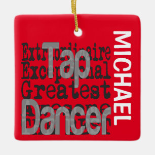Ornement En Céramique Tap Dancer Extraordinaire PERSONNALISÉ