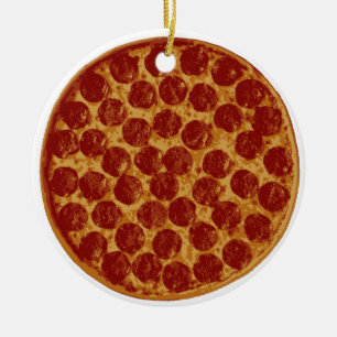 Ornement En Céramique Tarte de pizza délicieux