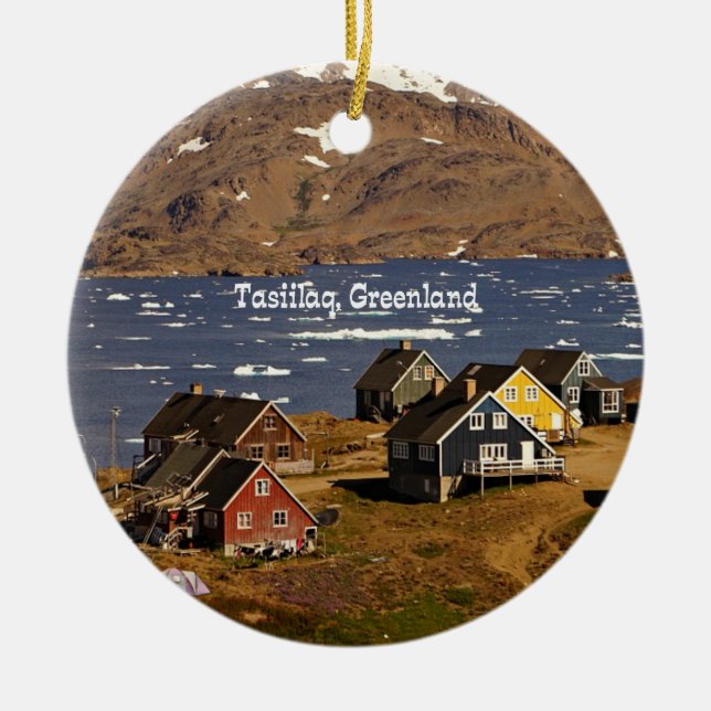 Ornement En Céramique Tasiilaq, Groenland (Devant)
