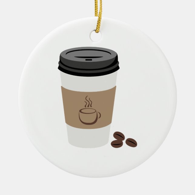 Ornement En Céramique Tasse de café (Devant)