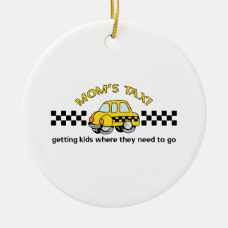 ORNEMENT EN CÉRAMIQUE TAXI MOMS