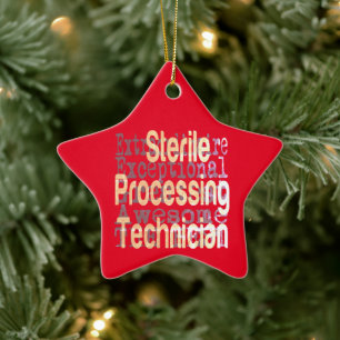 Ornement En Céramique Technicien de traitement stérile Extraordinaire