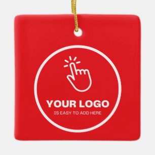 Ornement En Céramique Téléchargez facilement votre logo Personnalisé Fai