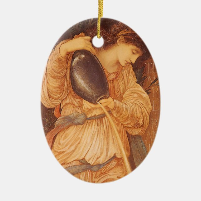 Ornement En Céramique Temperantia par Sir Edward Coley Burne-Jones (Devant)