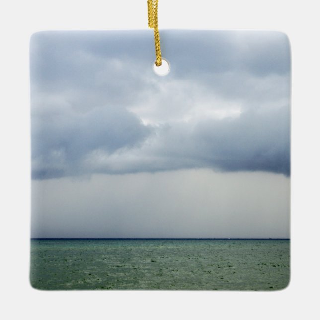 Ornement En Céramique Tempête En Mer (Devant)