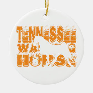 Ornement En Céramique Tennessee Walking Horse
