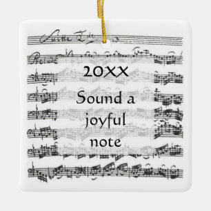 Ornement En Céramique Texte joyeux sain de coutume de suite de Bach de