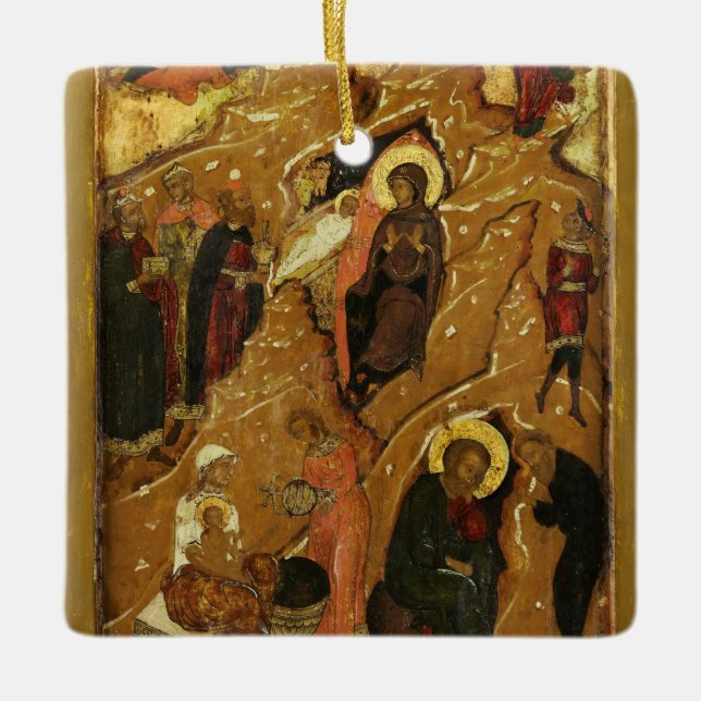 Ornement En Céramique The Nativity of Christ from a Festival Tier Icon (Devant)