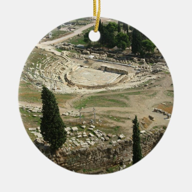 Ornement En Céramique Théâtre Dionysus Eleuthereus (Devant)