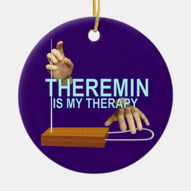 Ornement En Céramique Thérapie de Theremin (Devant)