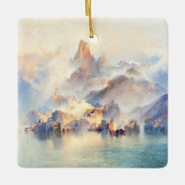 Ornement En Céramique Thomas Moran - La ville du rêve (Devant)