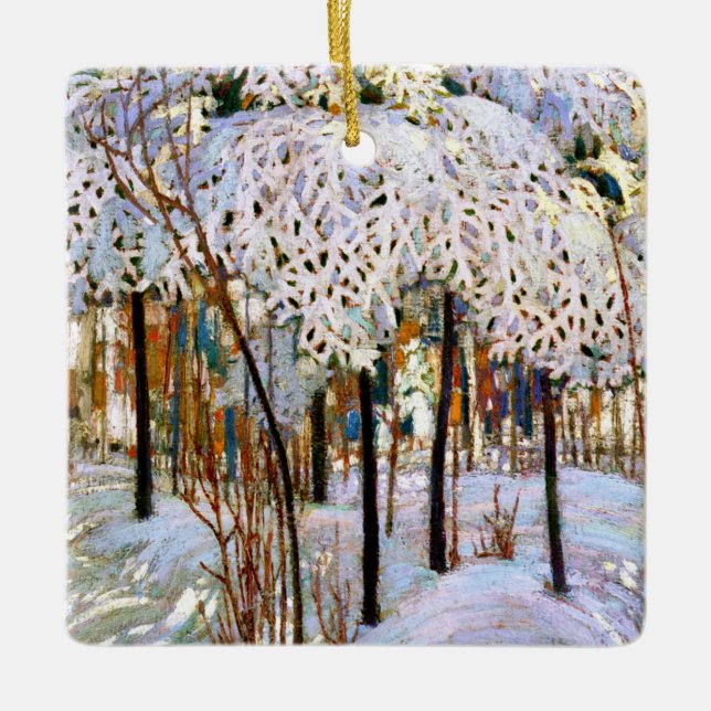 Ornement En Céramique Thomson - Neige en octobre (Devant)