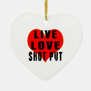 Ornement En Céramique Tir vivant d'amour mis