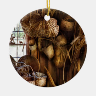 Ornement En Céramique Tisserand - J'aime le tissage
