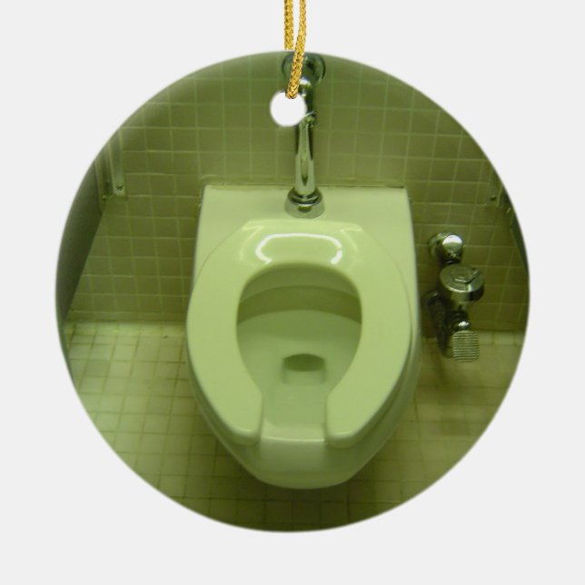 Ornement En Céramique Toilette de robinet d'orteil (Devant)