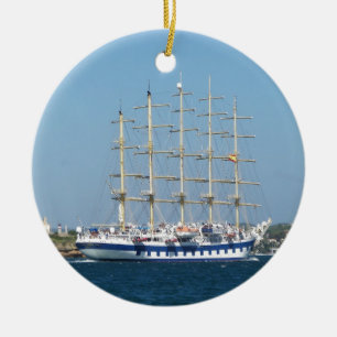 Ornement En Céramique Tondeuse royale de bateau grand
