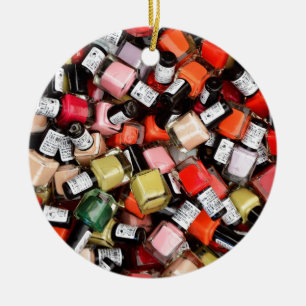 Ornement En Céramique Tonnes de bouteilles de vernis à ongles