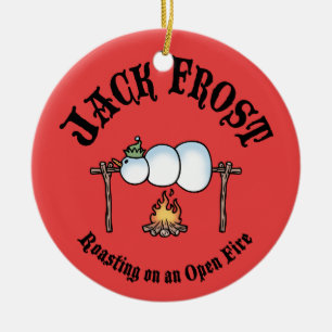 Ornement En Céramique Torréfaction de Jack Frost