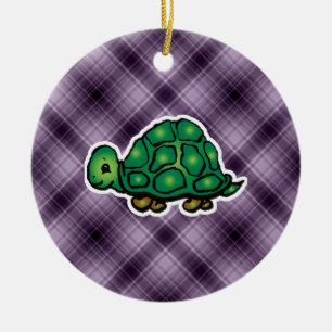 Ornement En Céramique Tortue pourpre