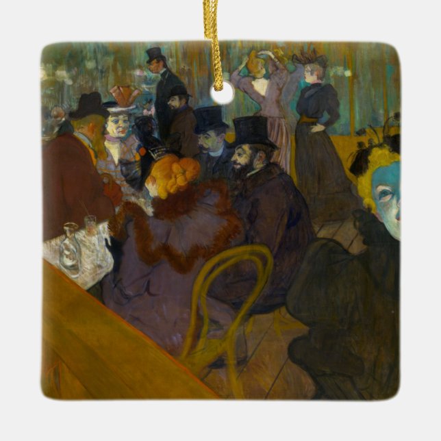Ornement En Céramique Toulouse-Lautrec - Au Rouge (Devant)