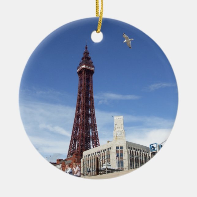 Ornement En Céramique Tour de Blackpool (Devant)