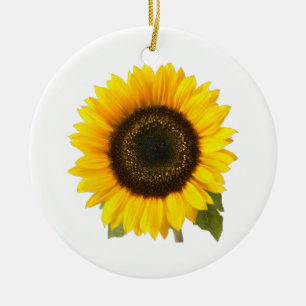 Ornement En Céramique Tournesol