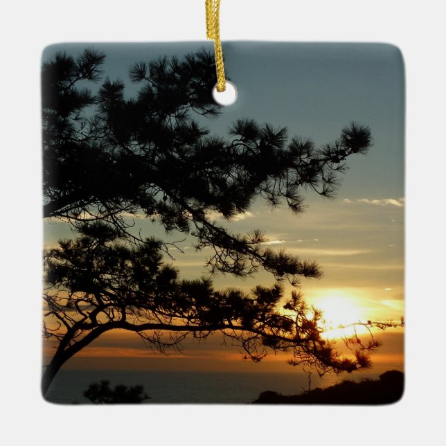 Ornement En Céramique Tourrey Pine Sunset I California Paysage (Devant)