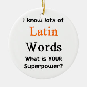 Ornement En Céramique tout sur les mots latins
