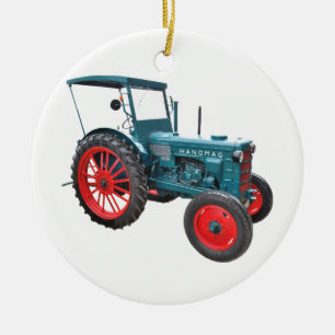 Ornement En Céramique Tractor