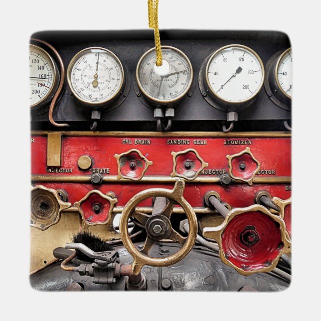 ORNEMENT EN CÉRAMIQUE TRAINS À VAPEUR (Devant)