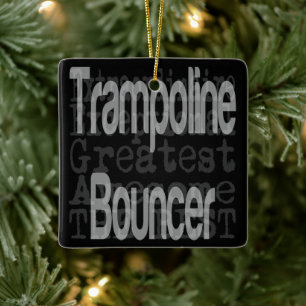Ornement En Céramique Trampoline Bouncer Extraordinaire