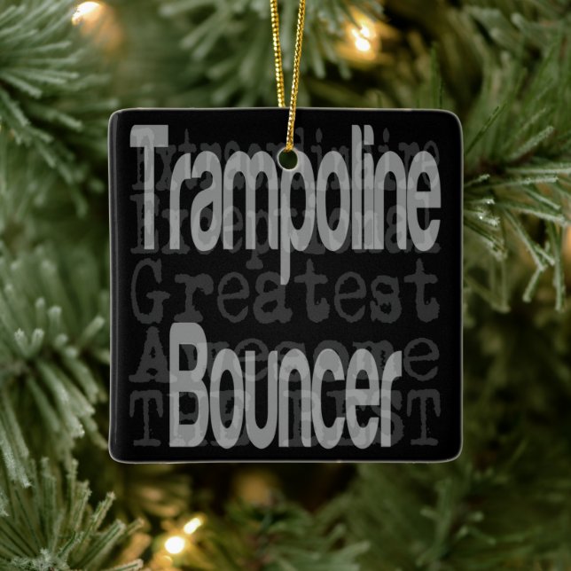 Ornement En Céramique Trampoline Bouncer Extraordinaire (Arbre)