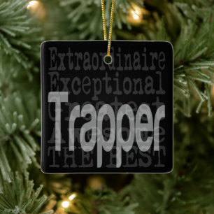 Ornement En Céramique Trapper Extraordinaire