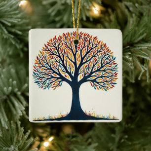 Ornement En Céramique Tree of Life