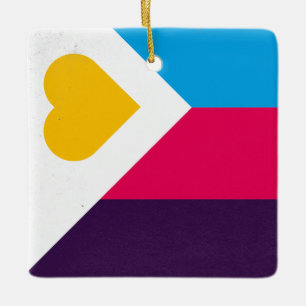 Ornement En Céramique Tricolore polyamoire